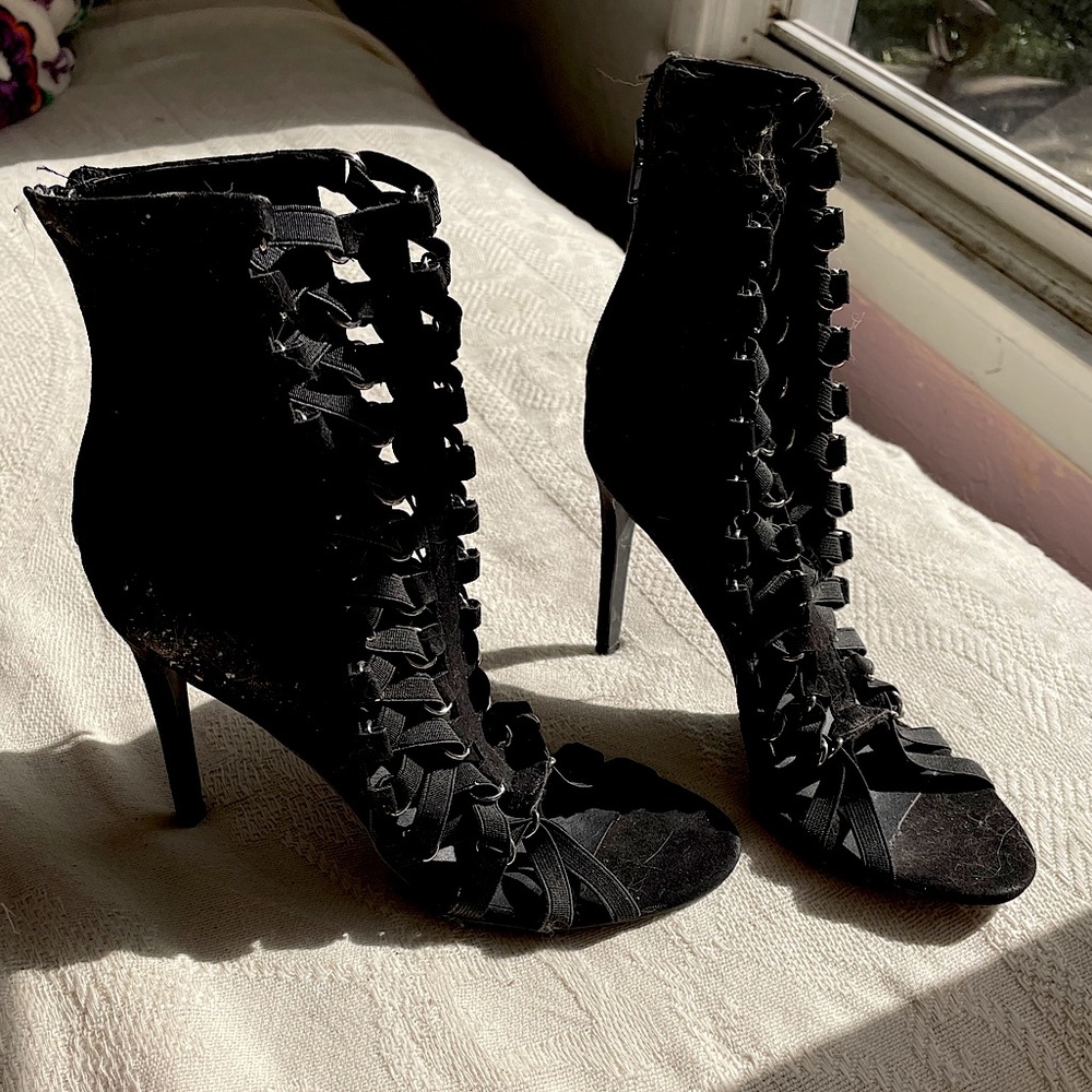 Size 8 strappy heels
